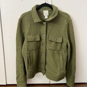 Olive Green Wool Jacket